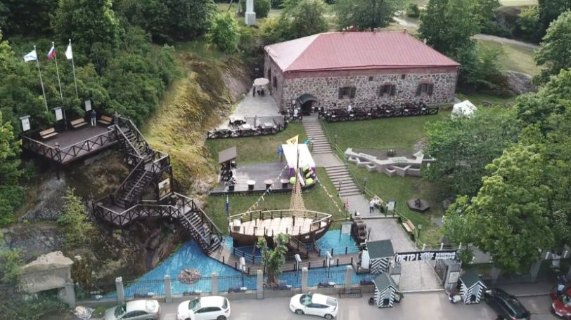 Аэросъемка. Выборг. Пётр I. Северный плацдарм.